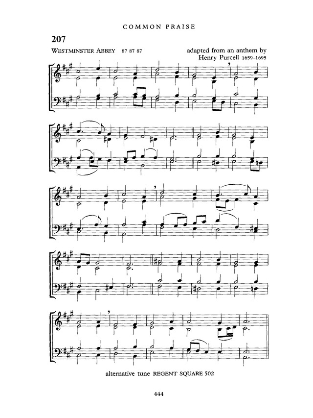 Common Praise: A new edition of Hymns Ancient and Modern page 445