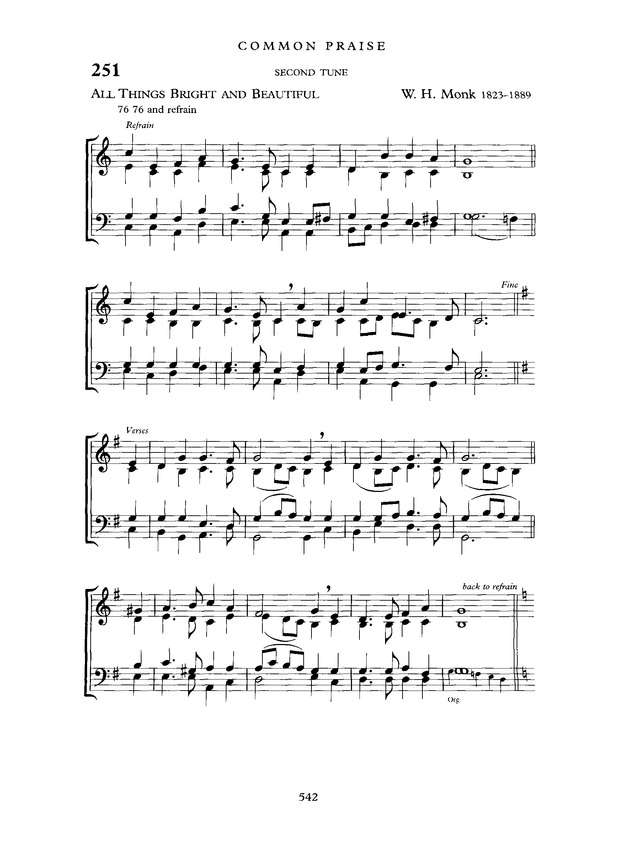 Common Praise: A new edition of Hymns Ancient and Modern page 543