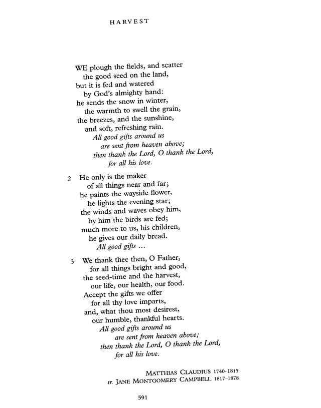 Common Praise: A new edition of Hymns Ancient and Modern page 592