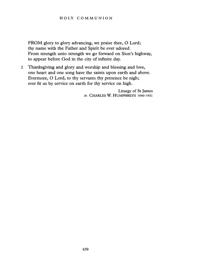 Common Praise: A new edition of Hymns Ancient and Modern page 640