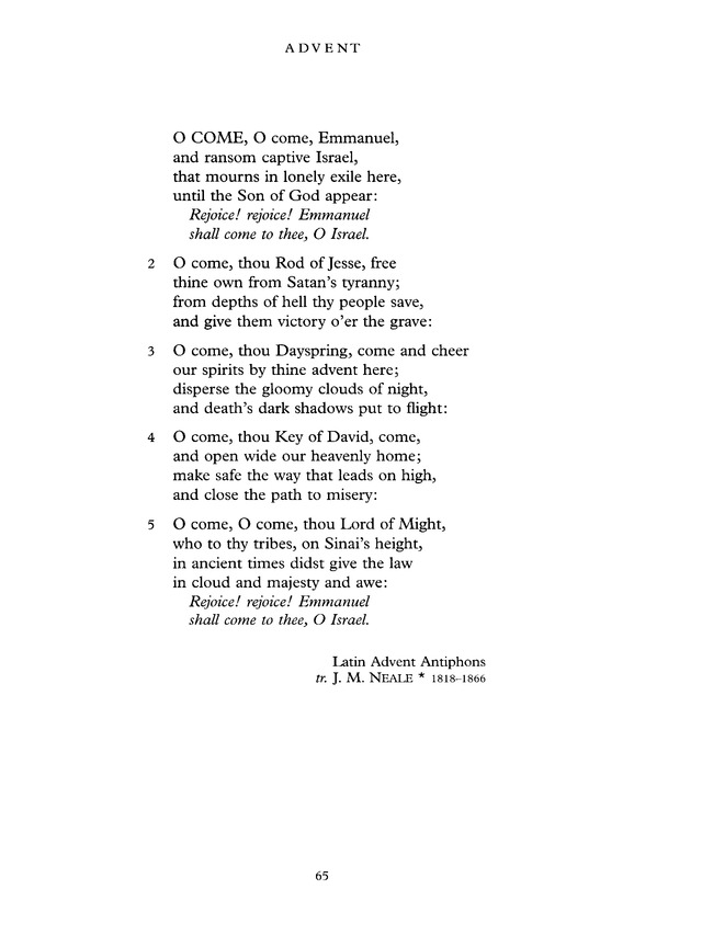 Common Praise: A new edition of Hymns Ancient and Modern page 65