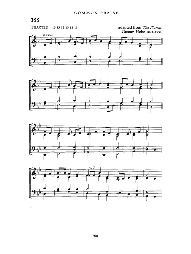 Common Praise: A new edition of Hymns Ancient and Modern page 761