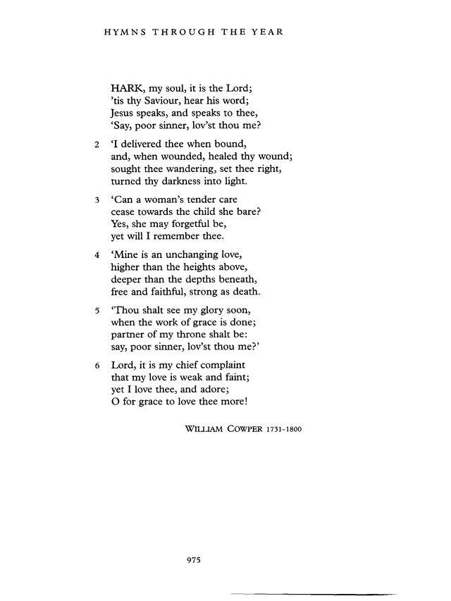 Common Praise: A new edition of Hymns Ancient and Modern page 976