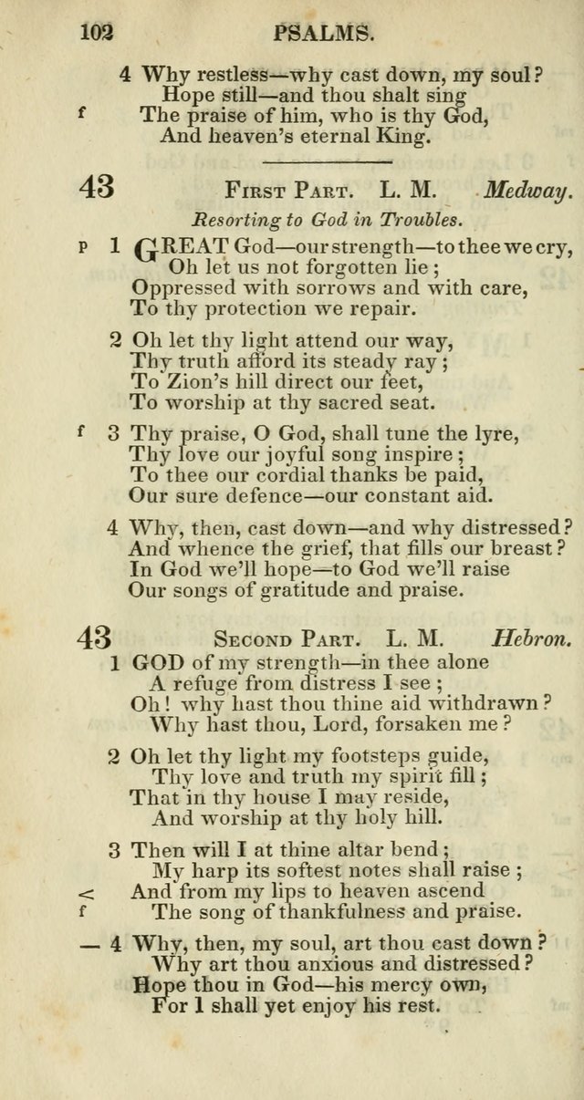 Church Psalmody: a Collection of Psalms and Hymns adapted to public worship page 105