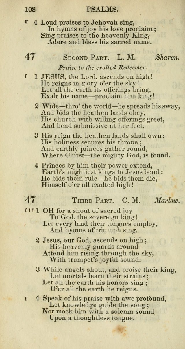 Church Psalmody: a Collection of Psalms and Hymns adapted to public worship page 111