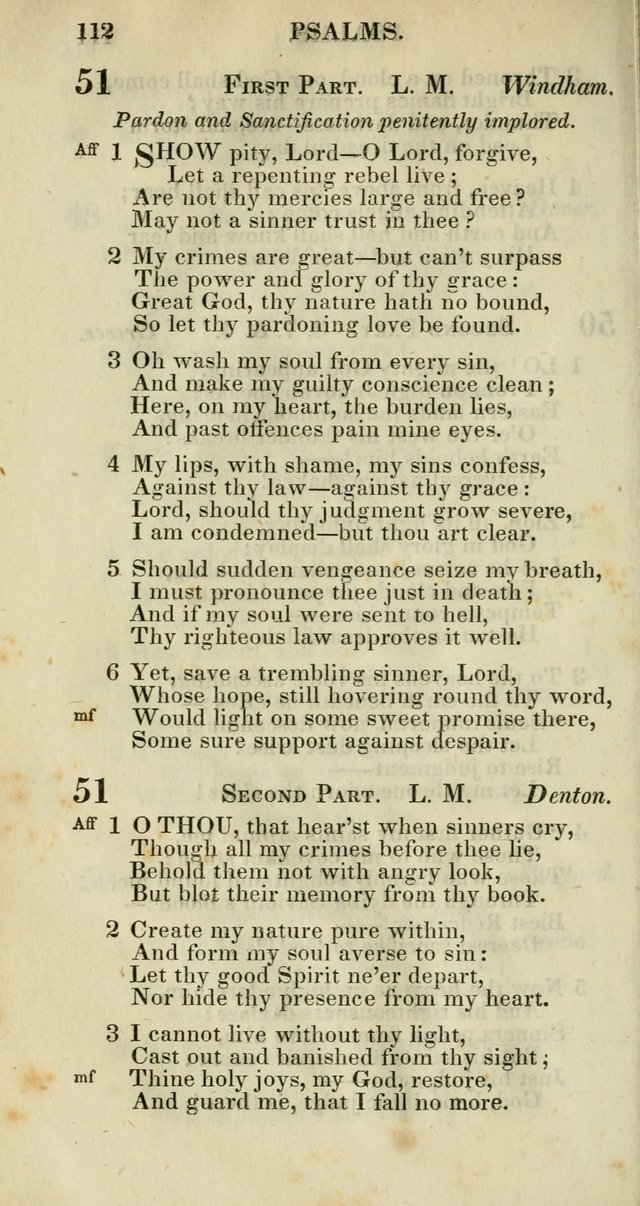 Church Psalmody: a Collection of Psalms and Hymns adapted to public worship page 115