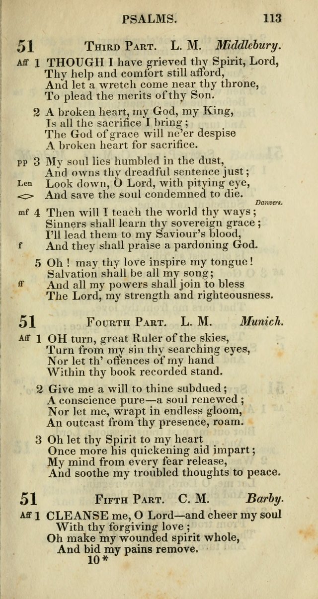 Church Psalmody: a Collection of Psalms and Hymns adapted to public worship page 116
