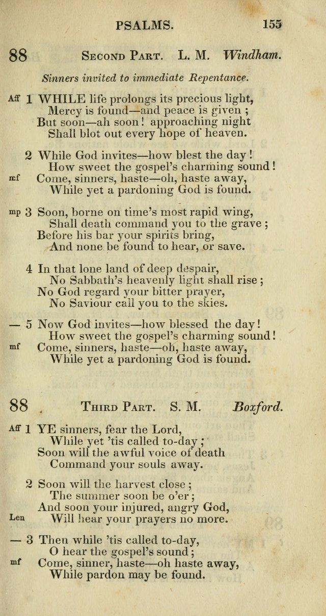 Church Psalmody: a Collection of Psalms and Hymns adapted to public worship page 158