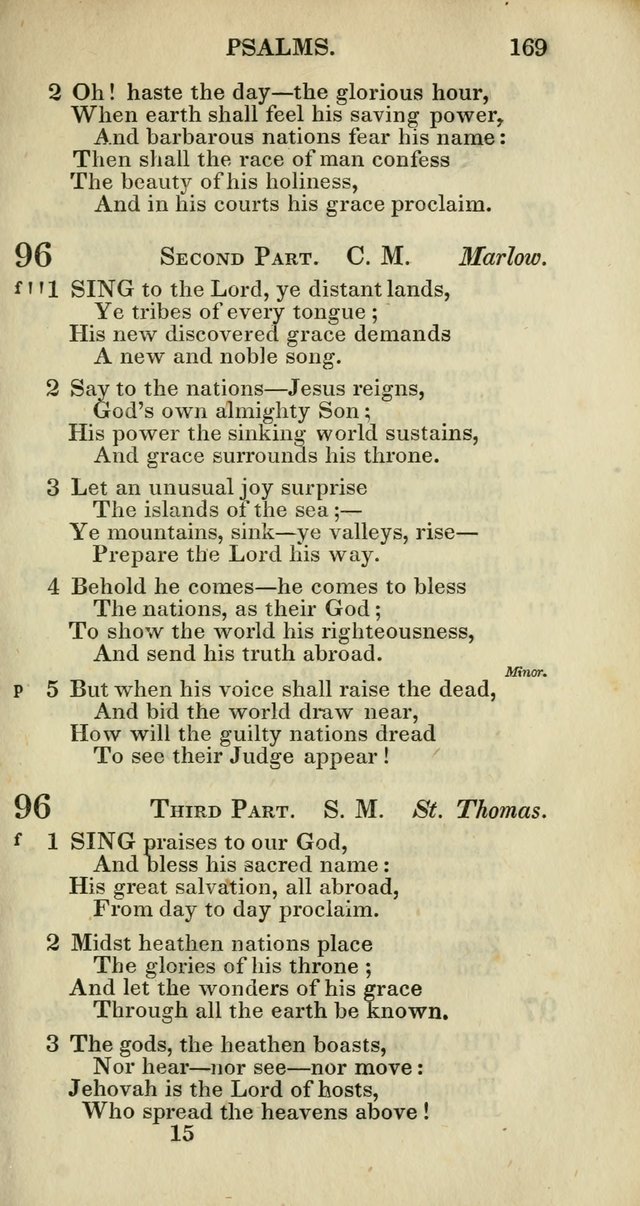 Church Psalmody: a Collection of Psalms and Hymns adapted to public worship page 172