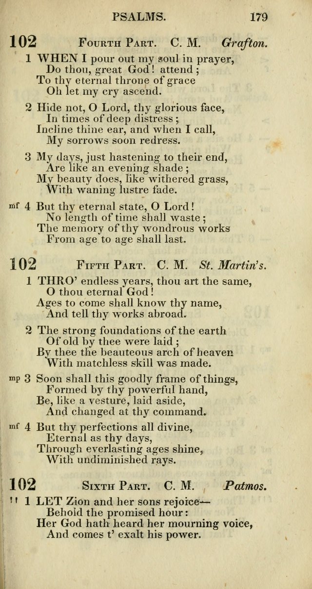 Church Psalmody: a Collection of Psalms and Hymns adapted to public worship page 182