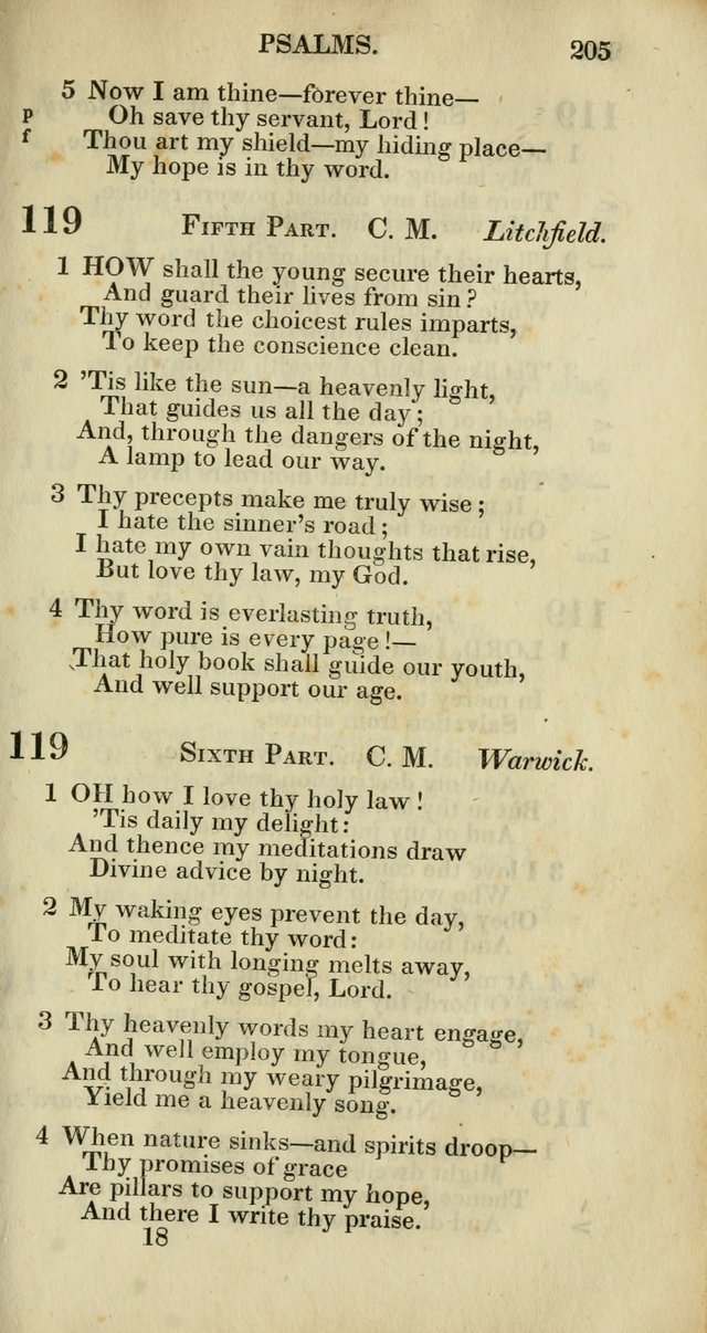 Church Psalmody: a Collection of Psalms and Hymns adapted to public worship page 208