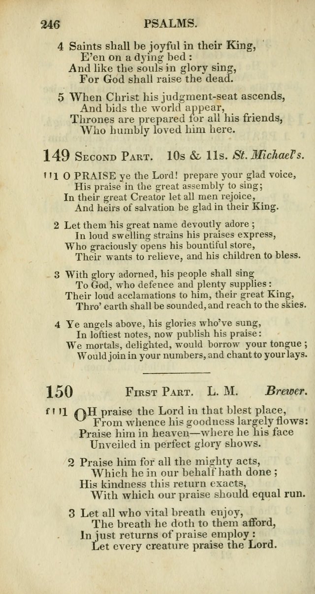 Church Psalmody: a Collection of Psalms and Hymns adapted to public worship page 249