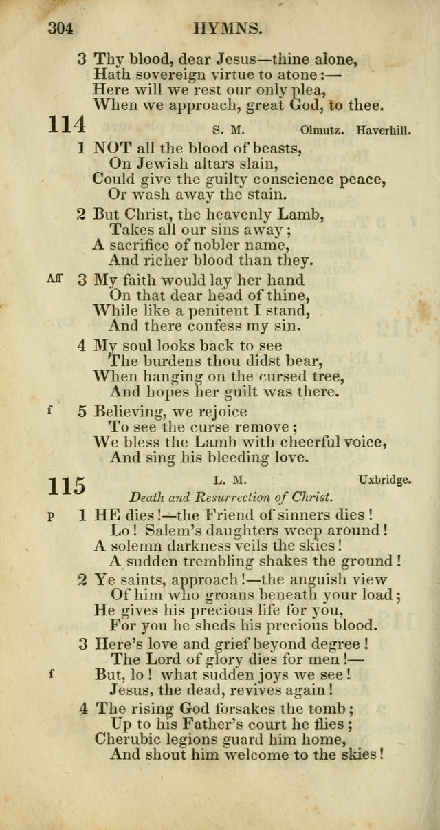 Church Psalmody: a Collection of Psalms and Hymns adapted to public worship page 307