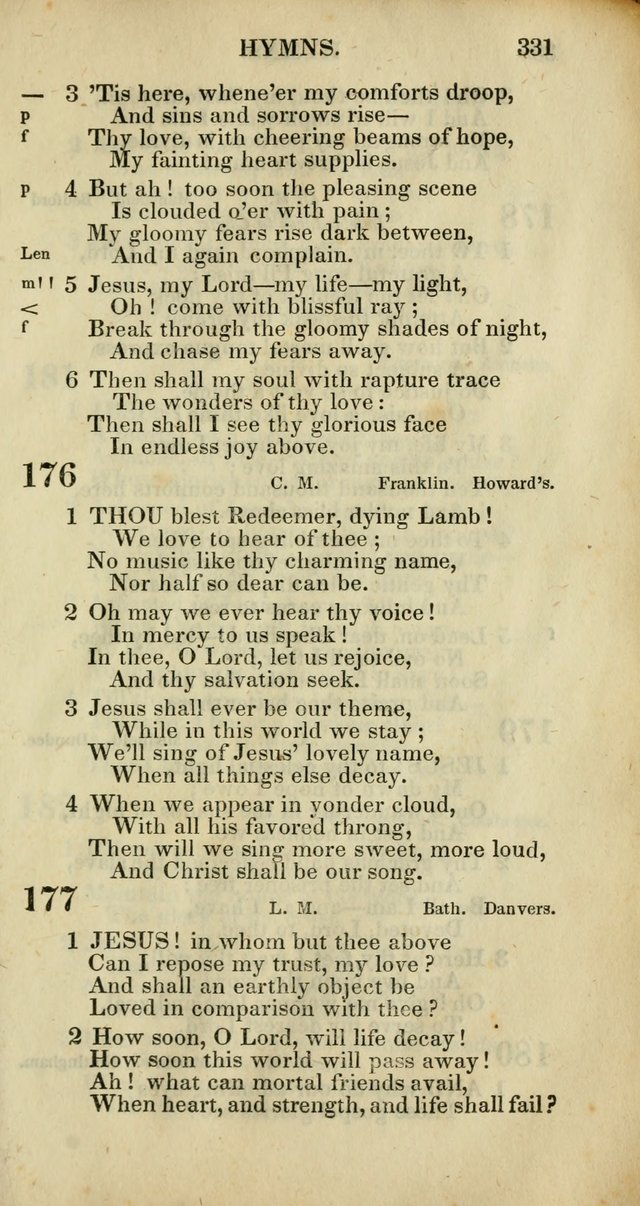 Church Psalmody: a Collection of Psalms and Hymns adapted to public worship page 334
