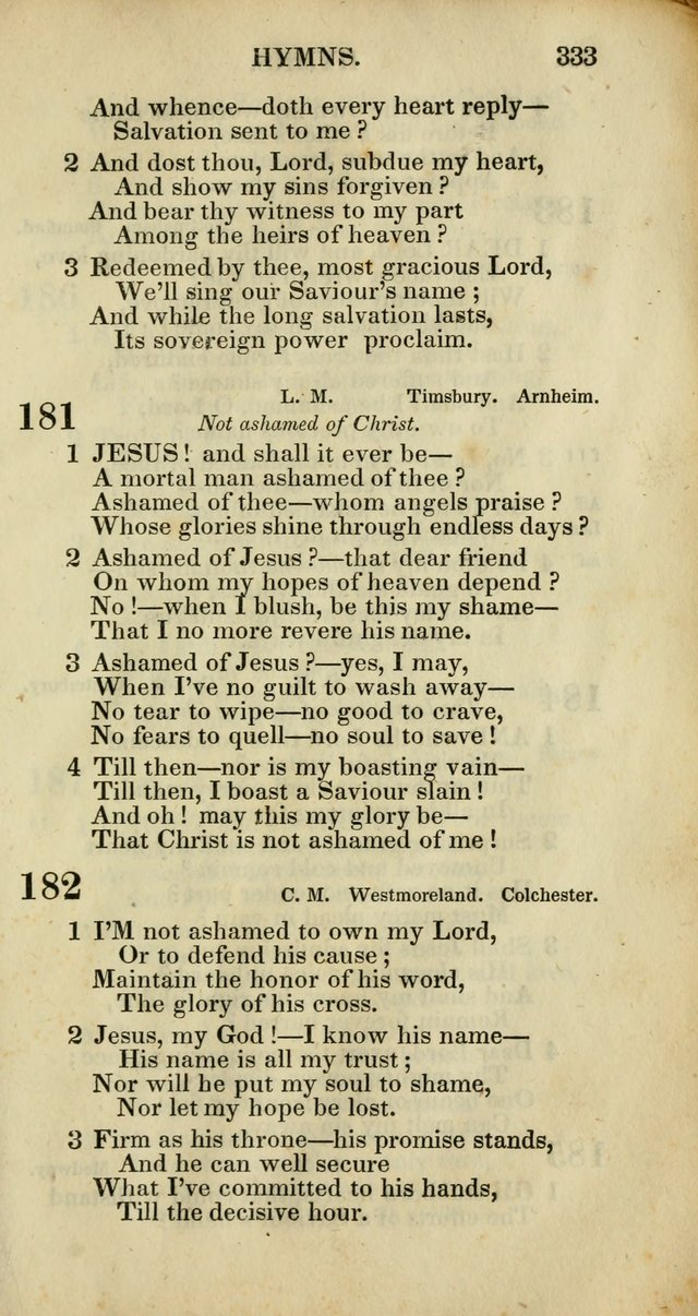 Church Psalmody: a Collection of Psalms and Hymns adapted to public worship page 336