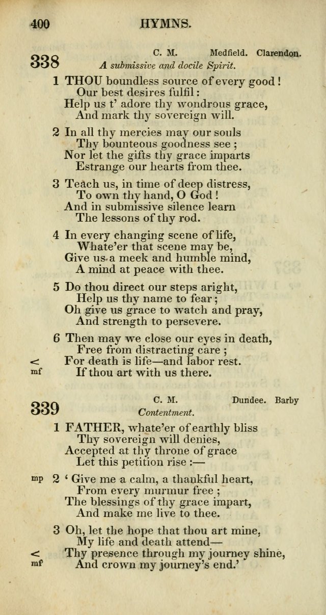 Church Psalmody: a Collection of Psalms and Hymns adapted to public worship page 403