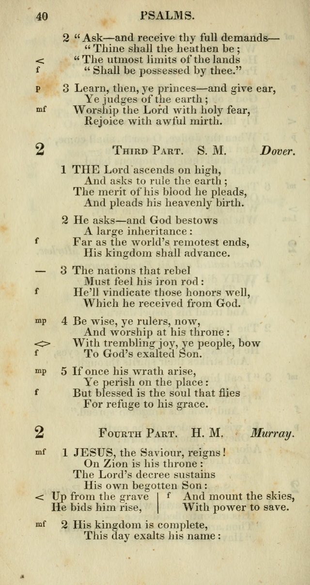 Church Psalmody: a Collection of Psalms and Hymns adapted to public worship page 43