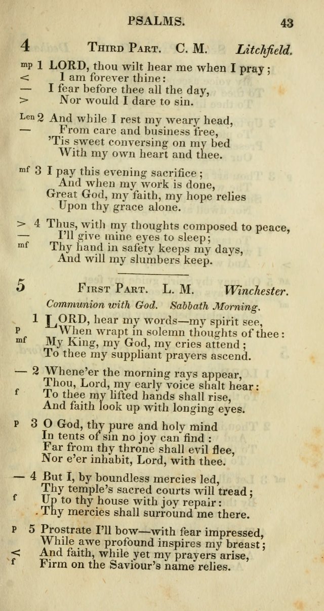 Church Psalmody: a Collection of Psalms and Hymns adapted to public worship page 46