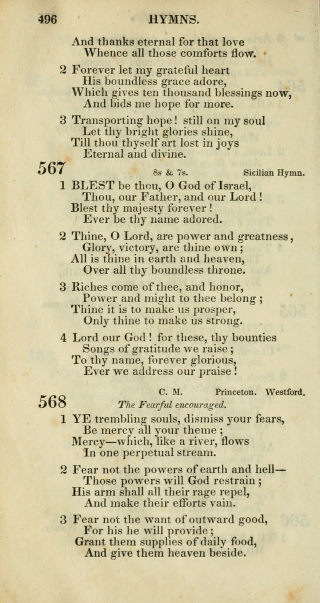 Church Psalmody: a Collection of Psalms and Hymns adapted to public worship page 499