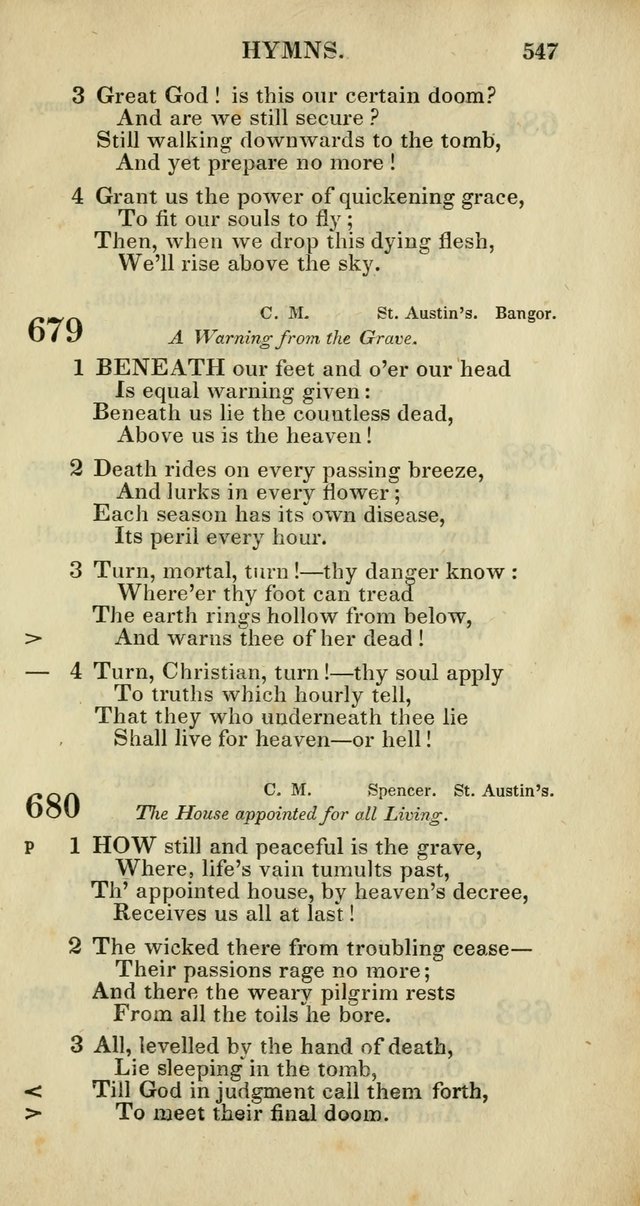Church Psalmody: a Collection of Psalms and Hymns adapted to public worship page 550