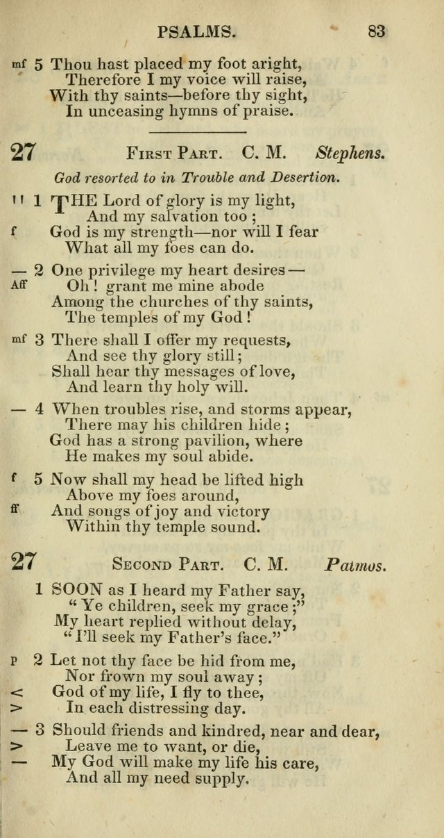 Church Psalmody: a Collection of Psalms and Hymns adapted to public worship page 86