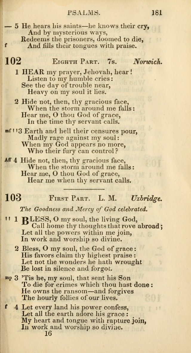 Church Psalmody: a Collection of Psalms and Hymns Adapted to Public Worship page 186