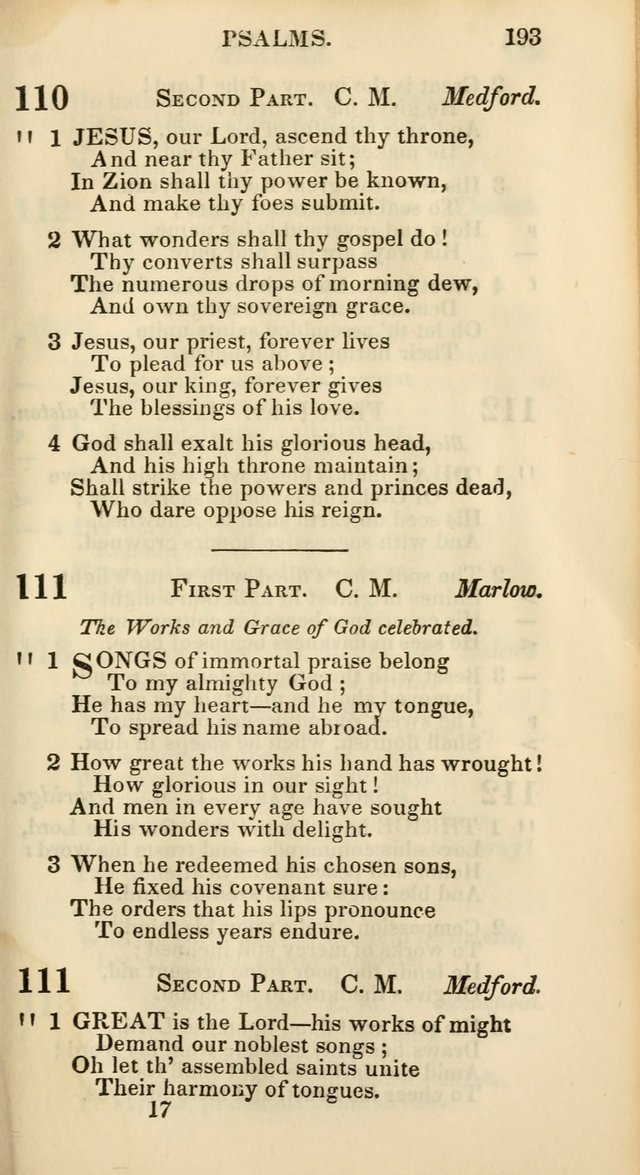 Church Psalmody: a Collection of Psalms and Hymns Adapted to Public Worship page 198