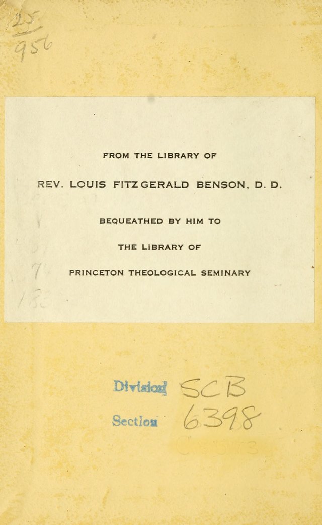 A Collection of Psalms and Hymns for Christian Worship page iii