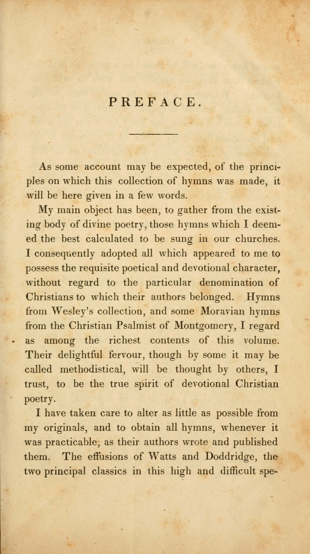 A Collection of Psalms and Hymns for Christian Worship. (3rd ed.) page vii