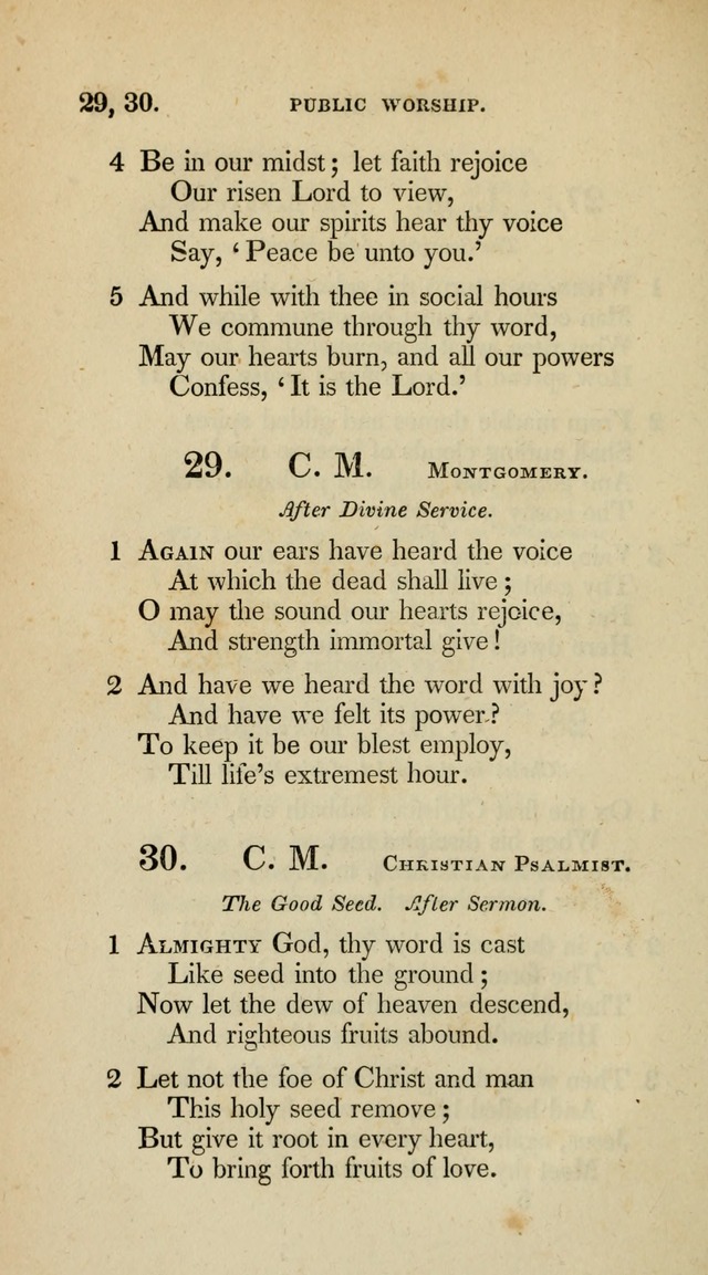 A Collection of Psalms and Hymns for Christian Worship (10th ed.) page 22