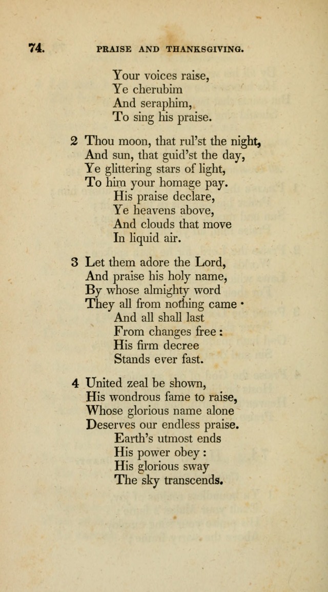 A Collection of Psalms and Hymns for Christian Worship (10th ed.) page 54