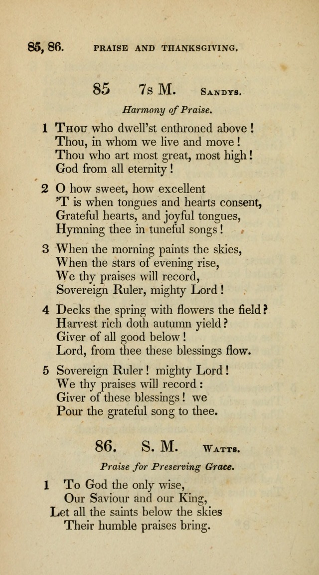 A Collection of Psalms and Hymns for Christian Worship (10th ed.) page 62
