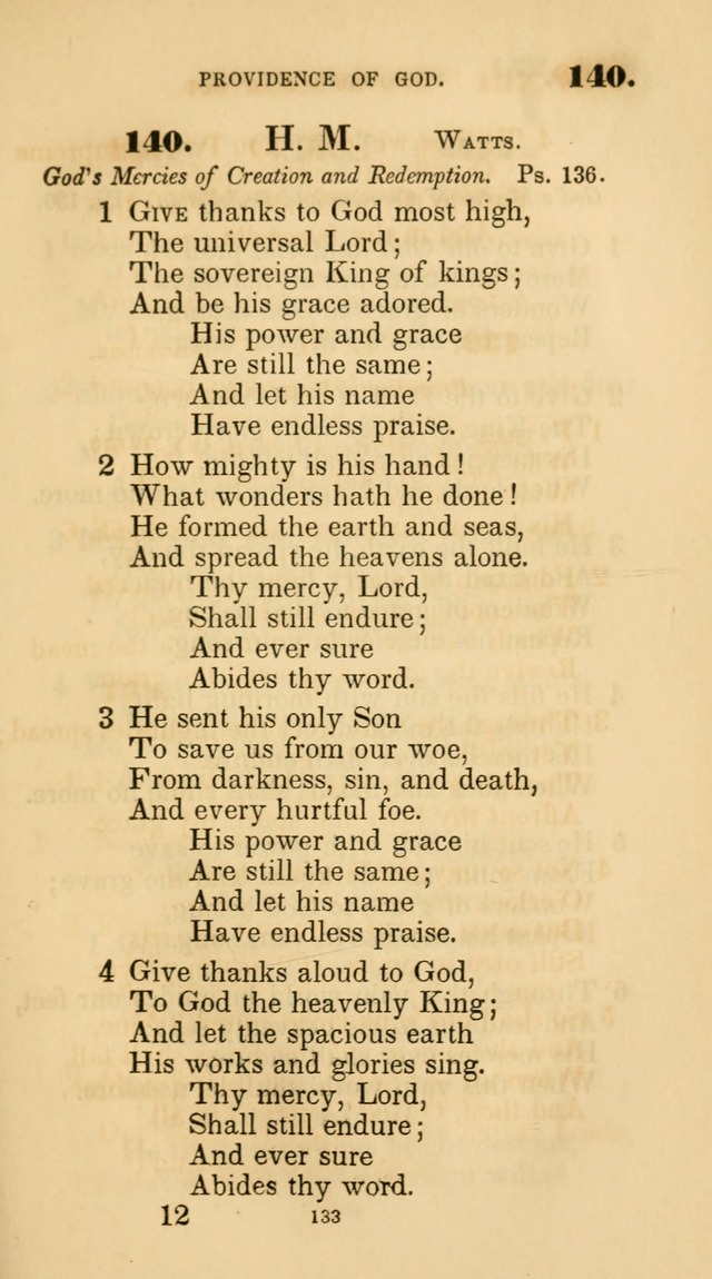 A Collection of Psalms and Hymns for Christian Worship. (45th ed.) page 133