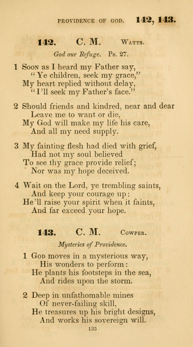 A Collection of Psalms and Hymns for Christian Worship. (45th ed.) page 135