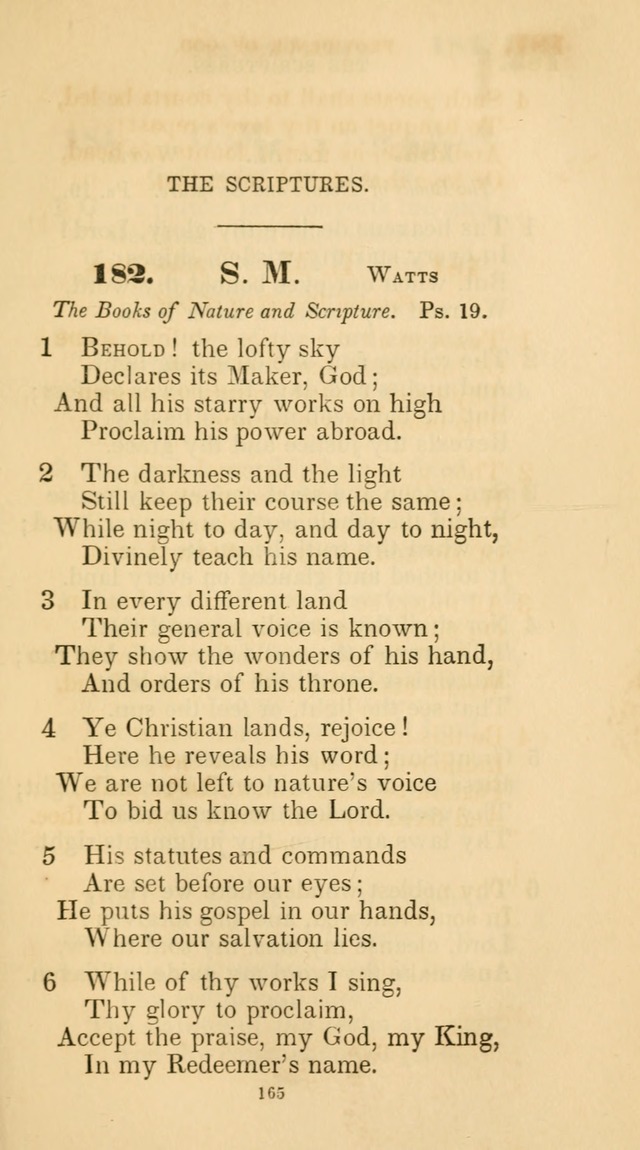 A Collection of Psalms and Hymns for Christian Worship. (45th ed.) page 165
