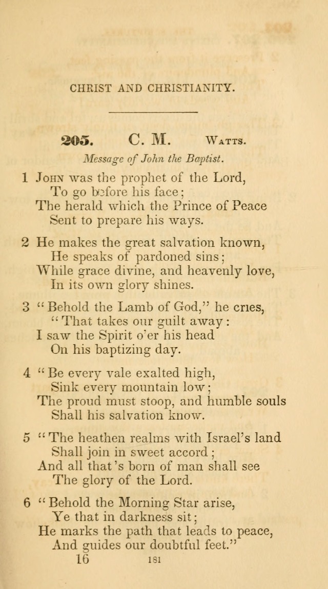 A Collection of Psalms and Hymns for Christian Worship. (45th ed.) page 181