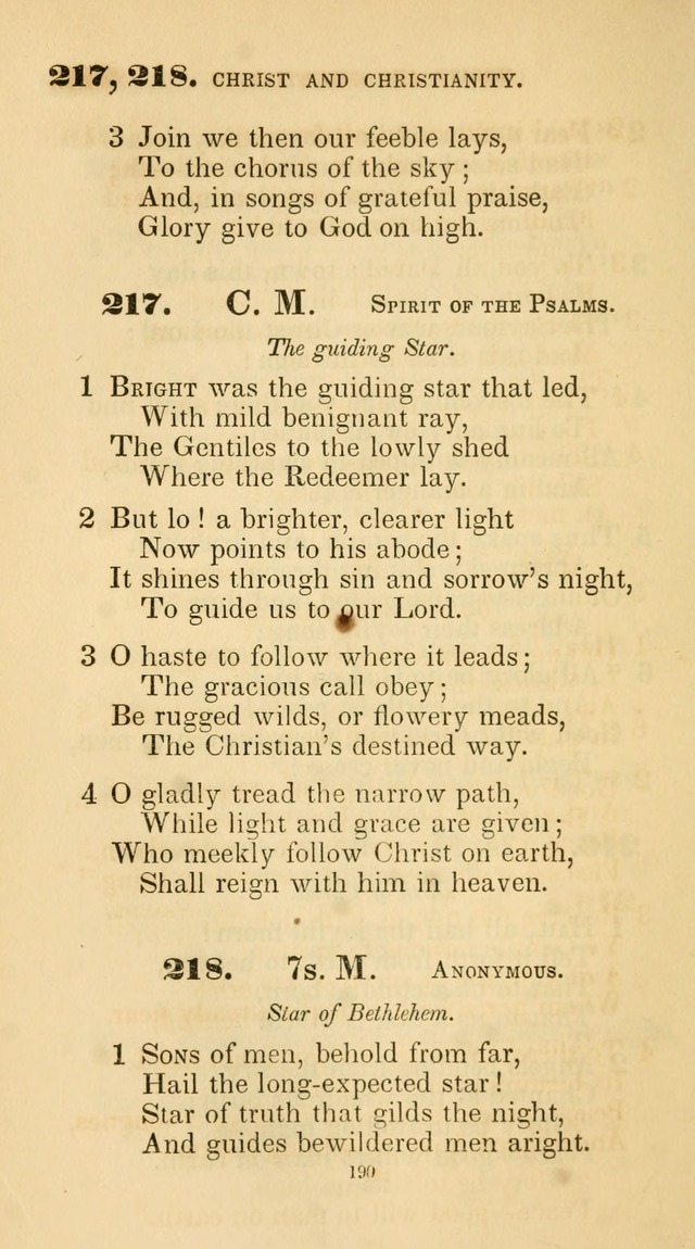 A Collection of Psalms and Hymns for Christian Worship. (45th ed.) page 190