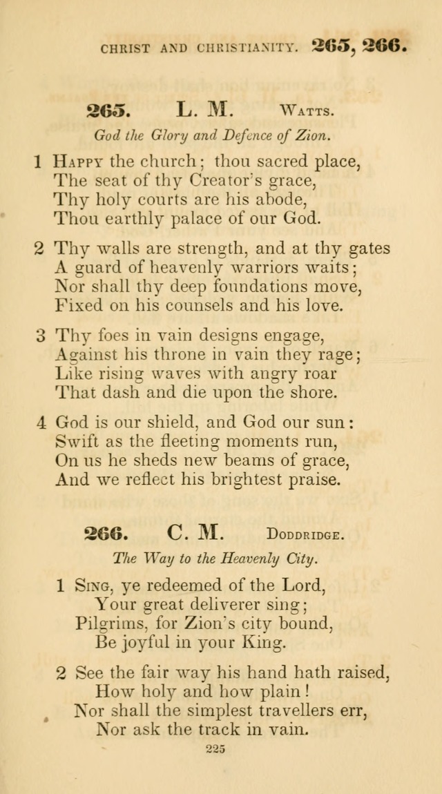 A Collection of Psalms and Hymns for Christian Worship. (45th ed.) page 225