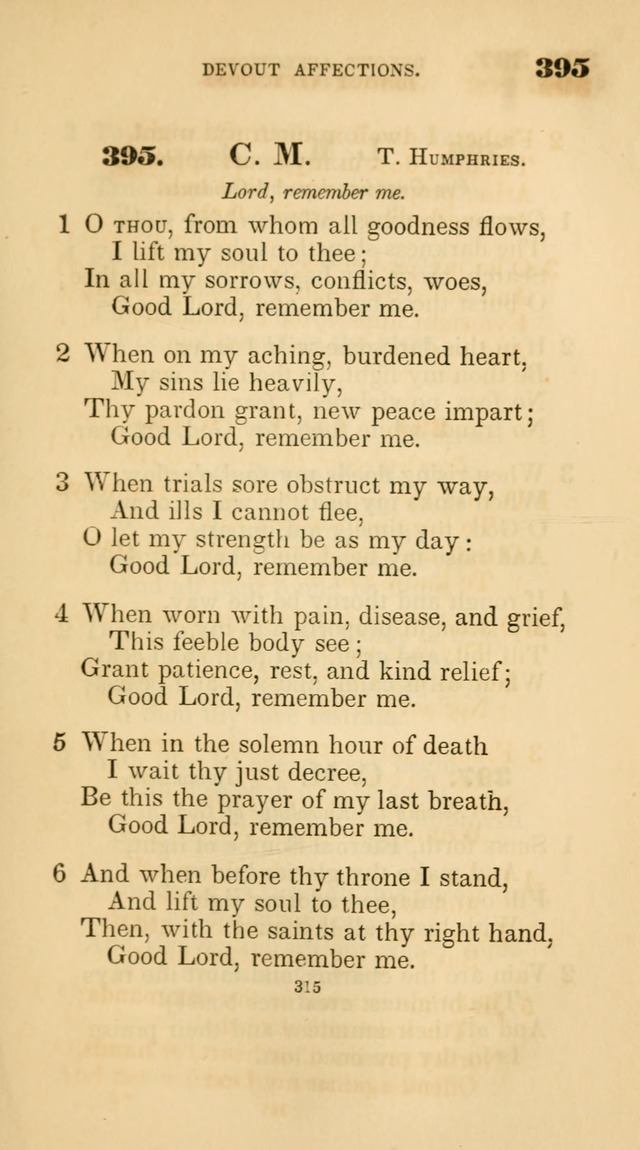 A Collection of Psalms and Hymns for Christian Worship. (45th ed.) page 315
