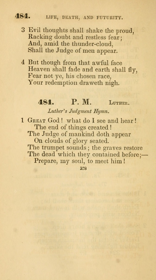 A Collection of Psalms and Hymns for Christian Worship. (45th ed.) page 378