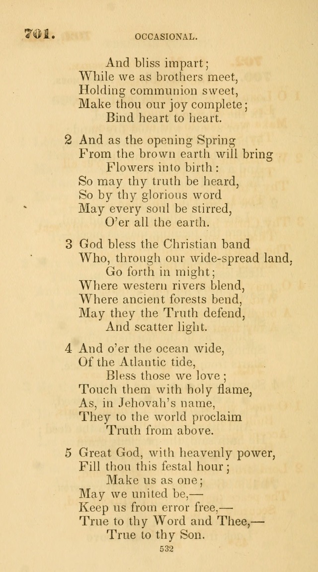 A Collection of Psalms and Hymns for Christian Worship. (45th ed.) page 532