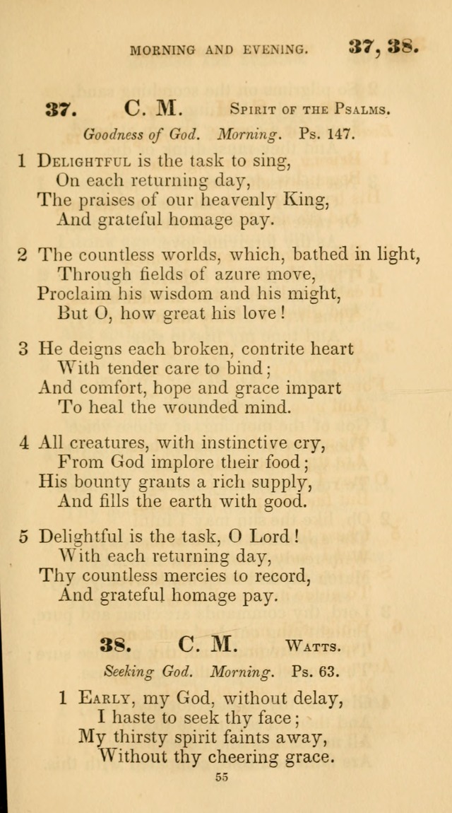 A Collection of Psalms and Hymns for Christian Worship. (45th ed.) page 55