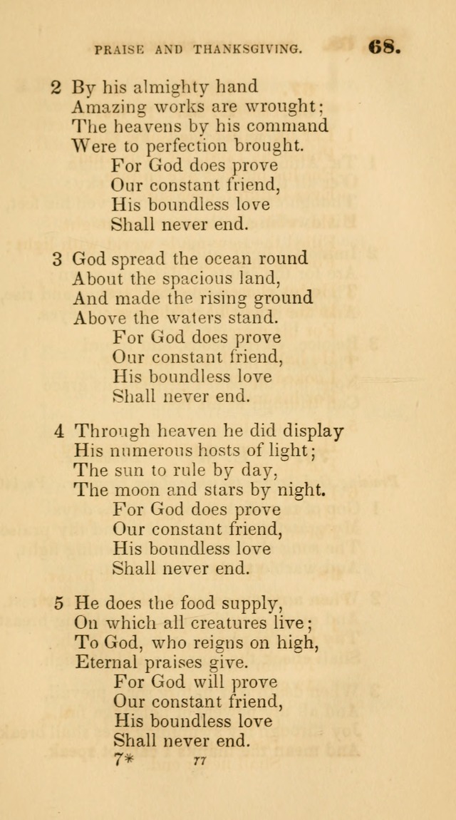 A Collection of Psalms and Hymns for Christian Worship. (45th ed.) page 77