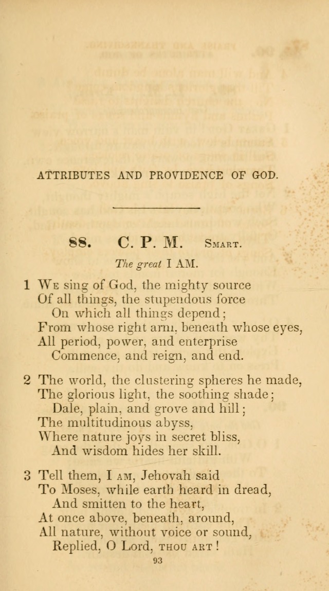 A Collection of Psalms and Hymns for Christian Worship. (45th ed.) page 93