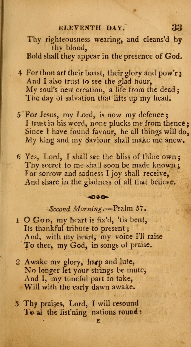 A Collection of Psalms and Hymns: from various authors, chiefly designed for public worship (4th ed.) page 33