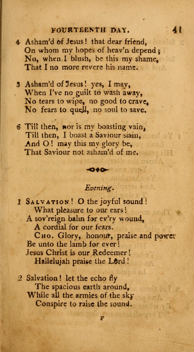 A Collection of Psalms and Hymns: from various authors, chiefly designed for public worship (4th ed.) page 41