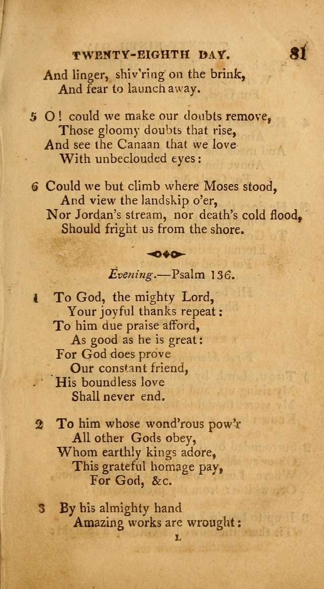A Collection of Psalms and Hymns: from various authors, chiefly designed for public worship (4th ed.) page 81