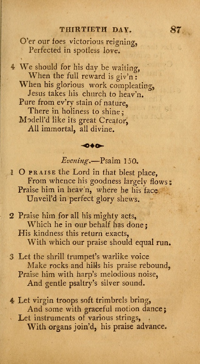 A Collection of Psalms and Hymns: from various authors, chiefly designed for public worship (4th ed.) page 87