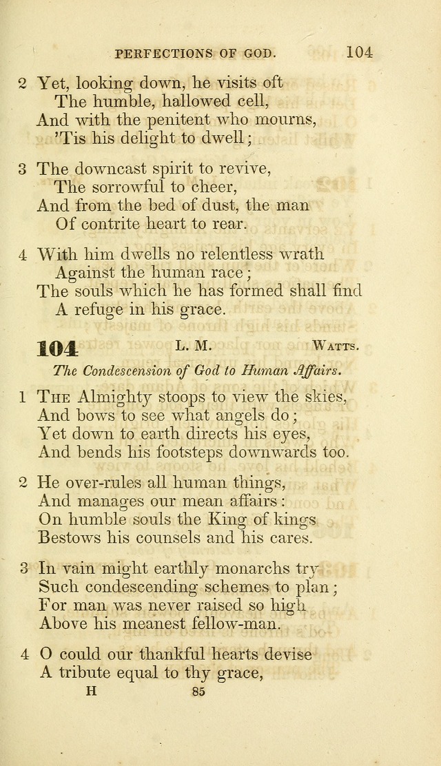 A Collection of Psalms and Hymns: from Watts, Doddridge, and others (4th ed. with an appendix) page 107