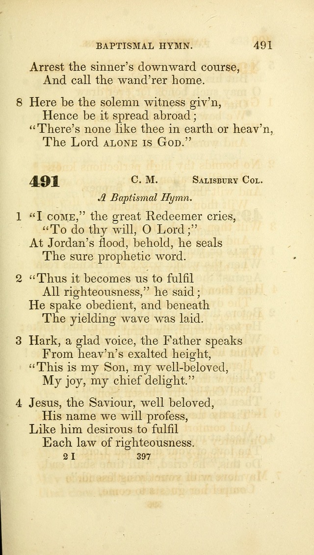 A Collection of Psalms and Hymns: from Watts, Doddridge, and others (4th ed. with an appendix) page 421